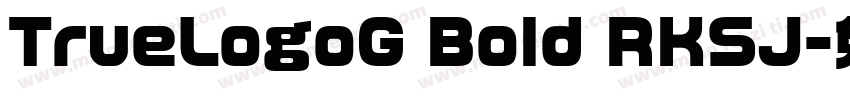 TrueLogoG Bold RKSJ字体转换